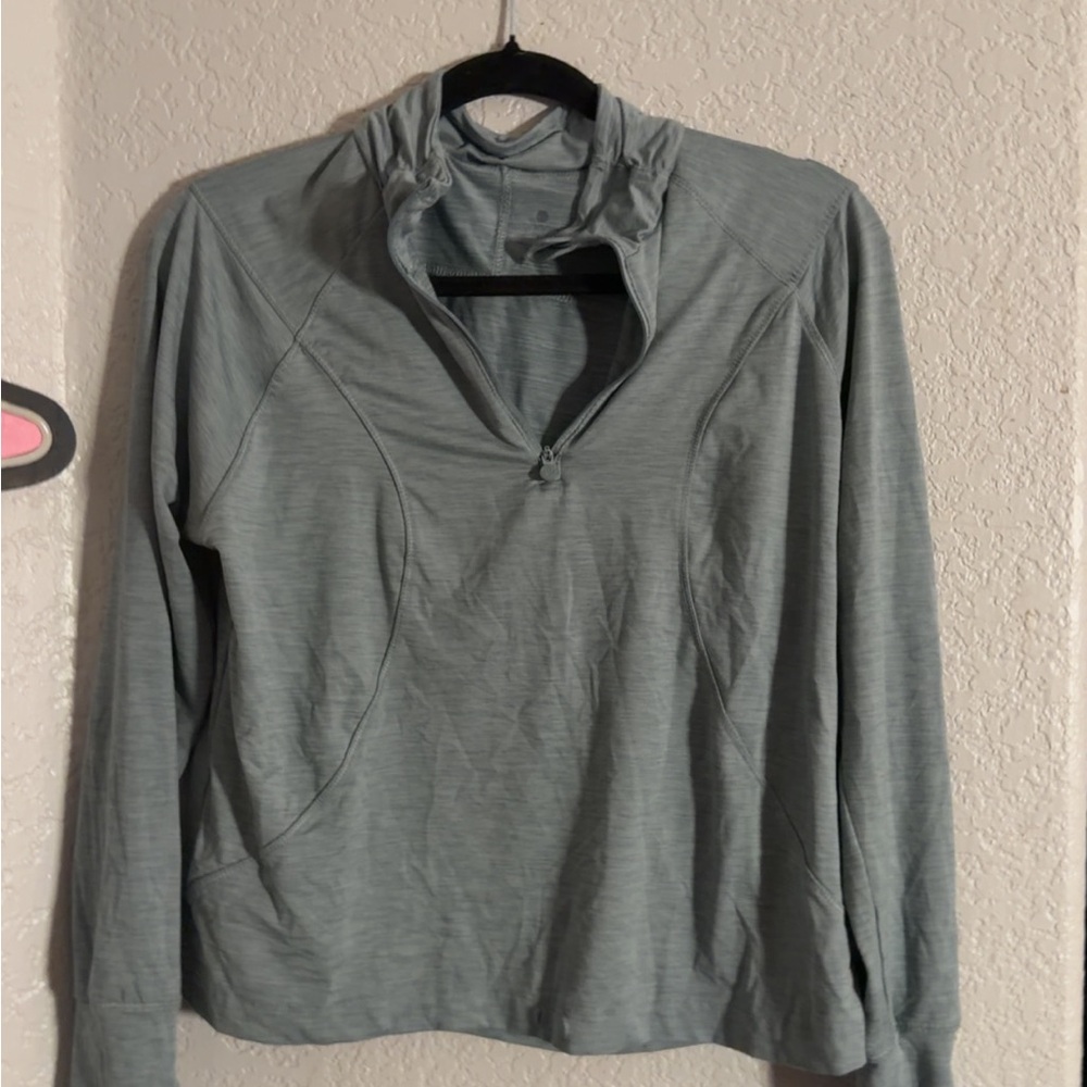 Gray Quarter-Zip Pullover